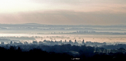 NOVEMBER :   "November Mists - the Weald" by Brian Buchanan.