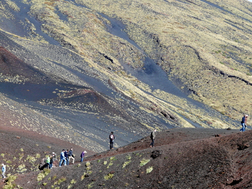 SEPTEMBER :   "Slopes Of Mount Etna" by Barbara Coleyshaw