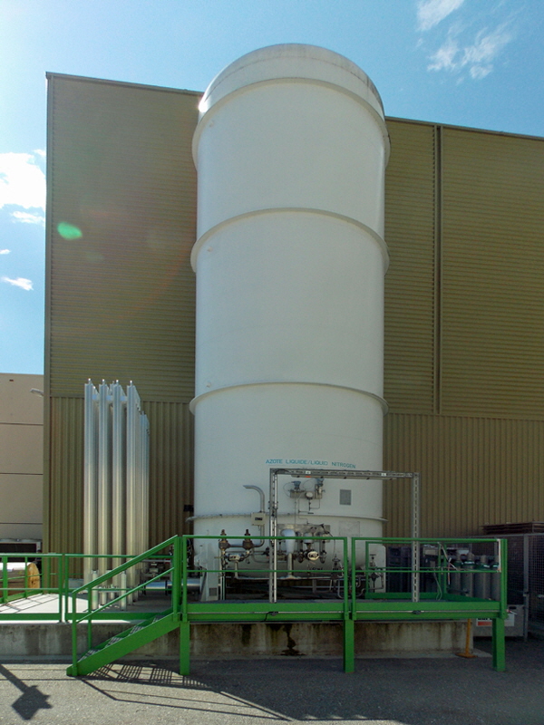 Liquid Nitrogen Storage Tank.     Liquiid Nitrogen is used to cool the CMS equipment