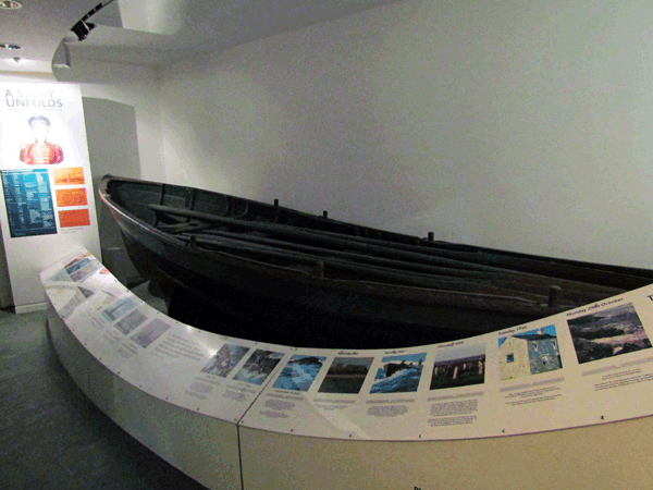 The boat in which Grace Darling helped in the rescue.