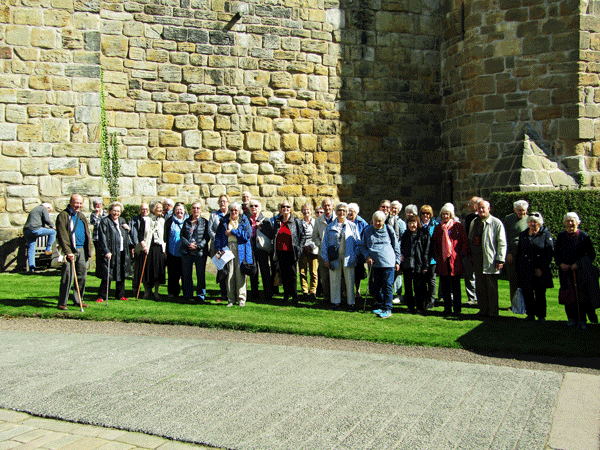 Our group meeting at Alnwick Castle